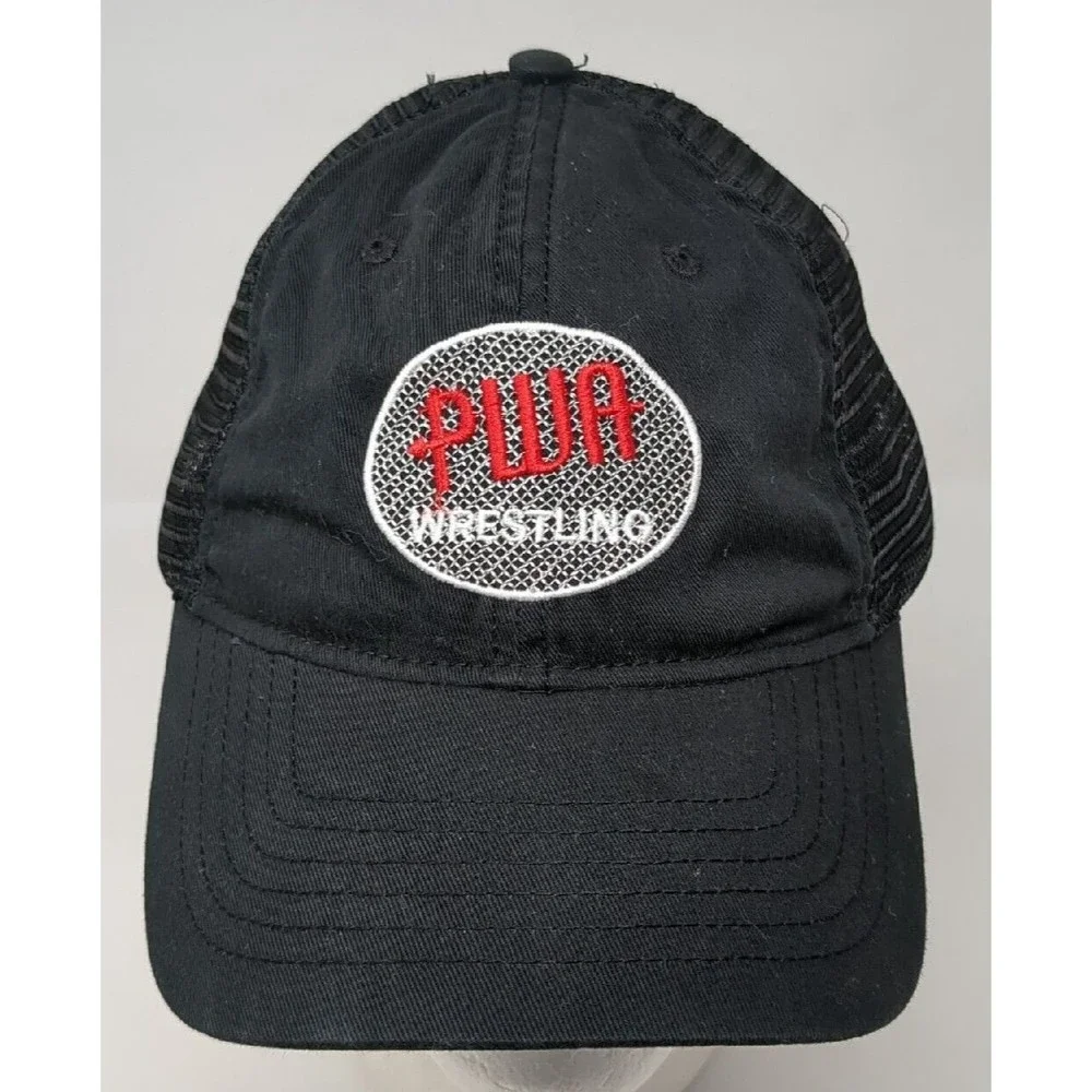 Vintage PWA Wrestling Baseball Cap Hat Mesh Trucker Professional Promotion VTG